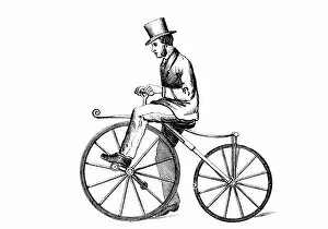 Boneshaker Collection: Boneshaker bicycle, c1870