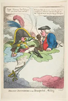 Williams Charles Prints: Boney Bothered or an Unexpected Meeting, July 9, 1808. Creator: Charles Williams