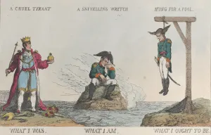 Tyrant Prints: Boney Turned Moralist, May 1, 1814. May 1, 1814. Creator: Thomas Rowlandson