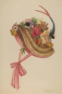 Millinery Prints: Bonnet, 1935 / 1942. Creator: Florence Earl