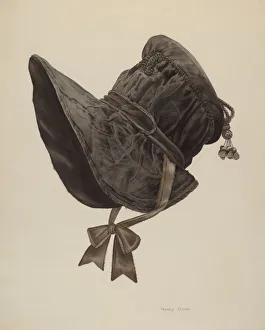 Millinery Prints: Bonnet, 1935 / 1942. Creator: Nancy Crimi