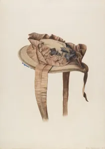 Millinery Prints: Bonnet, 1942. Creator: Fred Hassebrock