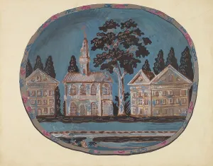 Hat Box Prints: Bonnet Box, c. 1936. Creator: Stewart Wheeler