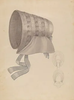 Bessie Forman Prints: Bonnet, c. 1936. Creator: Bessie Forman