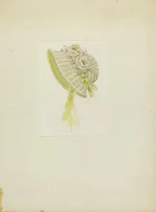 Benge Jessie M Prints: Bonnet, c. 1936. Creator: Jessie M. Benge