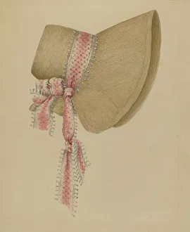 Benge Jessie M Prints: Bonnet, c. 1937. Creator: Jessie M. Benge