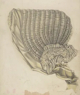 Grace Halpin Prints: Bonnet, c. 1939. Creator: Grace Halpin