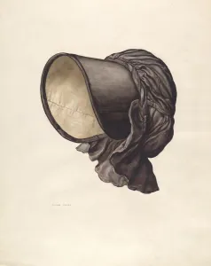Warm Prints: Bonnet, c. 1940. Creator: Lillian Causey
