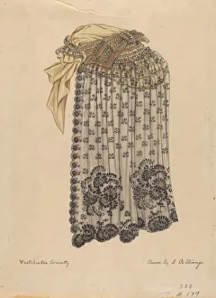 Isabelle De Strange Prints: Bonnet and Veil, c. 1936. Creator: Isabelle De Strange