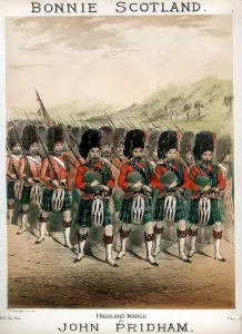 Bonnie Scotland, sheet music cover, c1860. Artist: T Packer