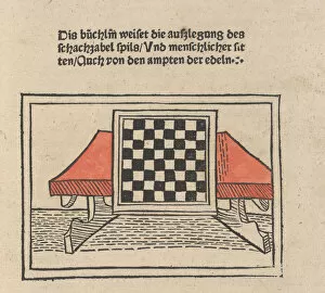 Book Cover Gallery: The Book of Chess, 1483. Creator: Jacobus de Cessolis