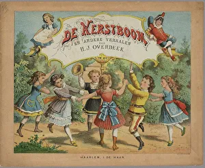 Christmas Eve Prints: Book cover The Christmas tree, 1877. Artist: Anonymous