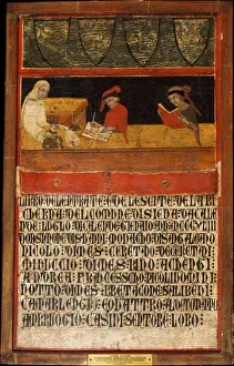 Clerk Prints: Book Cover. Creator: Italian (Sienese) Painter (dated 1343)