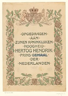 Book Cover Prints: Book cover design for De Nederlandsche Handel en Nijverheid in woord en beeld