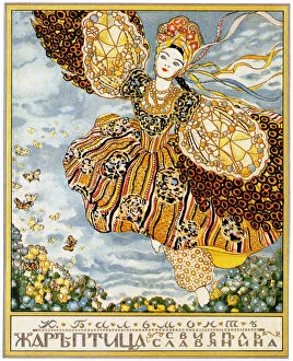 The Book Cover Firebird by K. Balmont, 1907. Artist: Somov, Konstantin Andreyevich (1869-1939)