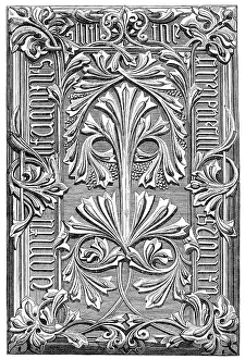 Book Cover Prints: A book cover formed by Martin's Ceramic Papier-maché process, 1860. Creator: Unknown