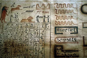 Hippo Prints: Detail from a Book of the Dead papyrus, Egyptian Museum, Cairo