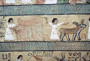 Reaping Prints: Detail from the Book of the Dead showing the Elysian Fields