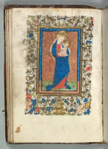 Book of Hours (Use of Metz): Fol. 26v, Virgin and Child, c. 1440. Creator: Unknown