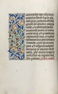 Book of Hours (Use of Rouen): fol. 17v, c. 1470. Creator: Master of the Geneva Latini (French