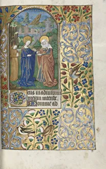 Book of Hours (Use of Rouen): fol. 39r, The Visitation, c