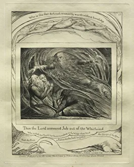 1757 1827 Prints: The Book of Job: Pl. 13, Then the Lord answered Job out of the Whirlwind, 1825. Creator