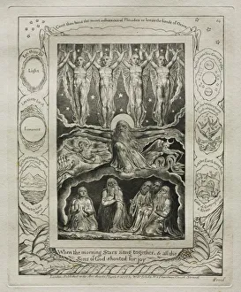 1757 1827 Prints: The Book of Job: Pl. 14, When the morning Stars sang together, and all the / Sons