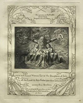 The Book of Job: Pl. 20, There were not found Women fair as the Daughters of Job / in all the Land