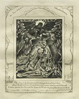 The Book of Job: Pl. 3, Thy Sons and thy Daughters were eating and drinking Wine