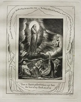 The Book of Job: Pl. 9, Then a Spirit passed before my face / the hair of my flesh stood up, 1825