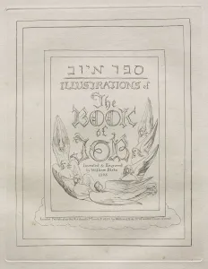 The Book of Job: Title Page, 1825. Creator: William Blake (British, 1757-1827)