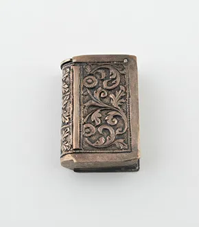 Matchbox Prints: Book-Shaped Match Safe, England, c. 1880. Creator: Unknown