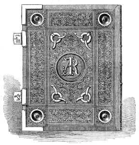 Bookbinding Prints: Book of subscribers to the Roebuck Testimonial at Sheffield, 1869. Creator: Unknown