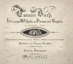 Book on Tournaments: Title Page, 1817. Creator: Theobald Senefelder (German, 1777-1846)