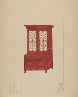 Bookcase, 1935 / 1942. Creator: Henry Meyers