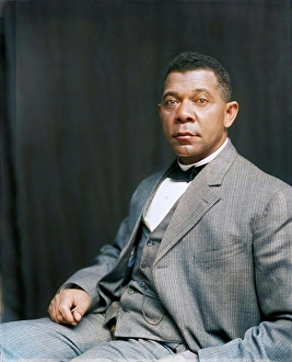 Johnston Prints: Booker T. Washington, half-length portrait