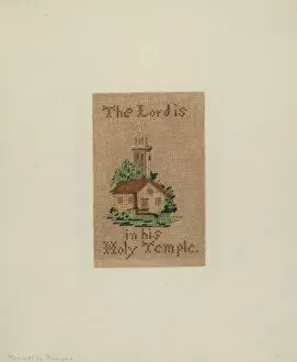 Cross Stitch Gallery: Bookmark, c. 1939. Creator: Manuel G. Runyan