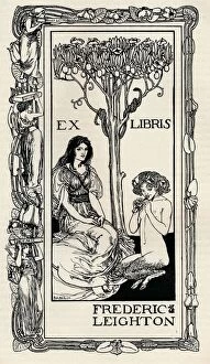 Baron Frederic Leighton Collection: A Bookplate, 1894, (1894). Artist: Robert Anning Bell