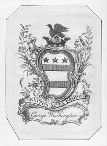Book Plate Prints: Bookplate of George Washington, 1772. 1772. Creator: Anon
