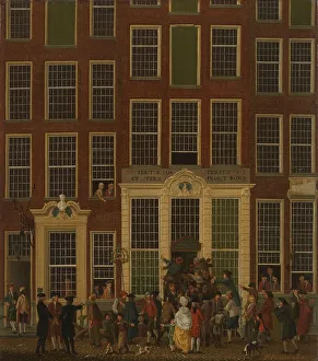 The Bookshop and Lottery Agency of Jan de Groot in the Kalverstraat in Amsterdam, 1779. Creator: Isaak Ouwater
