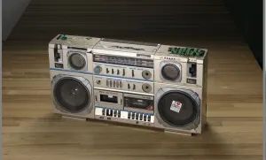 Audio Gallery: Boombox used by Public Enemy, ca. 1986. Creator: Tecsonic