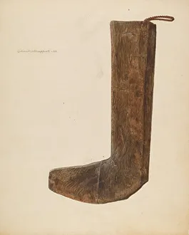 Albert Geuppert Prints: Boot Form, 1938. Creator: Albert Geuppert