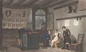 Joseph Constantine Prints: Boot & Shoe Shop, from Poetical Sketches of Scarborough, 1813. 1813