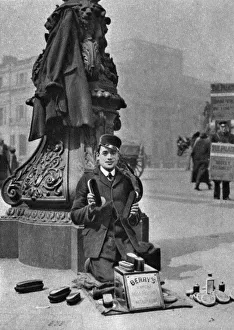 A bootblack, London, 1926-1927. Artist: McLeish A bootblack, London, 1926-1927. Artist: McLeish