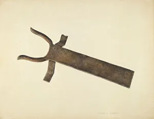 Lumbard Howard Prints: Bootjack, c. 1939. Creator: Howard Lumbard