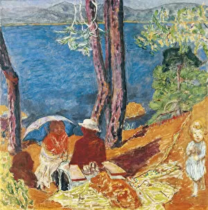 Sea Landscape Gallery: Bord de mer, sous les pins, 1921. Creator: Bonnard, Pierre (1867-1947)