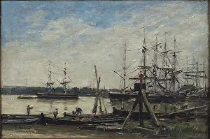 Bordeaux. The port, 1876. Creator: Boudin, Eugene-Louis (1824-1898)