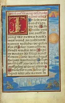 Adoration Prints: Border with the Adoration of the Name of Jesus, about 1525-1530. Creator: Simon Bening