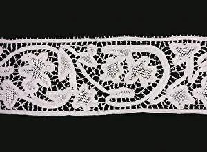 Lacemaking Prints: Border, Europe, 1875 / 1900. Creator: Unknown