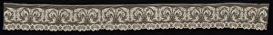 Border with Floral Motifs, 19th century. Creator: Unknown